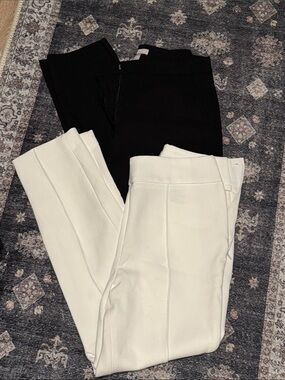 H&M Black and White Tailored Trousers Duo